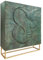 Riess Ambiente Massives Highboard Snake - 120cm - türkis Gold - Mangoholz Schlangen-Design