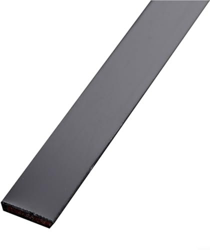 EpheyFIF Edelstahl Deckenleiste 5M Spiegel Wandaufkleber Edelstahl Wohnzimmer Hintergrund Wandverkleidung Streifen Flexibel Selbstklebend Metall Zierleiste (Schwarz)