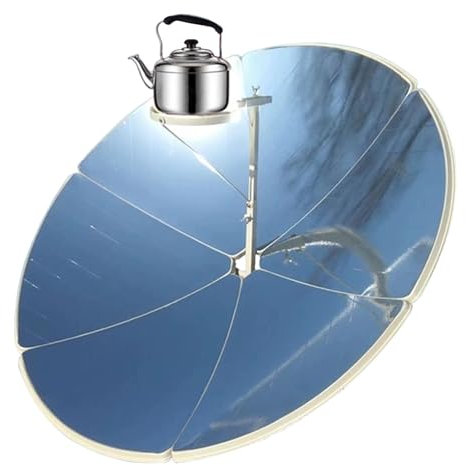 Cuisinière Solaire Pliable Four Solaire Parabolique Cuiseur Solaire à Concentration Parabolique Portable pour Barbecue Camping en Plein Air,Diameter135cm