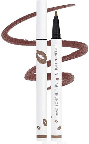 Lipliner, 2025 Neu Lipliner Wasserfest, 2-in-1 Langanhaltender Lippenkonturenstift mit Mattes Finish, Hochpigmentiert und Geschmeidig, Konturieren Sie Ihre Lippen (#011, 0.6ml)