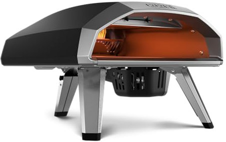 Ooni Koda 2 Horno de Pizza a Gas 14 – Fundición Negra – Horno Para Pizza a Gas Portátil con Tecnología G2 – Compacto y Potente – Pizza Napolitana en 60 Segundos – Ooni Pizza Oven (30 mbar)