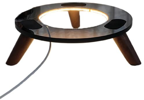 Pour Harman Kardon Verre 2/3/4ème Base en Bois Affichage de Bureau Absorption des Chocs Kardon Stand Studio Audio Aura Pour Harman