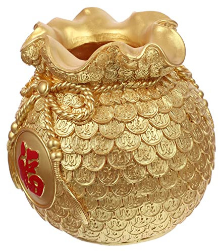 JECOMPRIS Jarrón Decorativo de Forma de Bolsa de Dinero Adorno para Oficina y Hogar Jarrón para Arreglos de Práctico y Exquisito