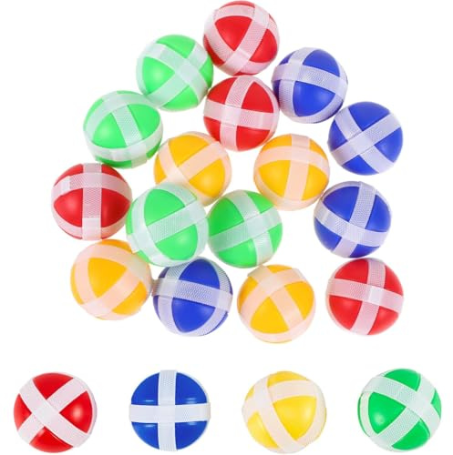 20 Dartscheiben-Klebe-Bälle, für drinnen und draußen dartscheibe kinder, 3,4 cm Dartboard Sticky Ball, geeignet für große und kleine Kinder, Geburtstagsgeschenk für 4- bis 11-Jährige.