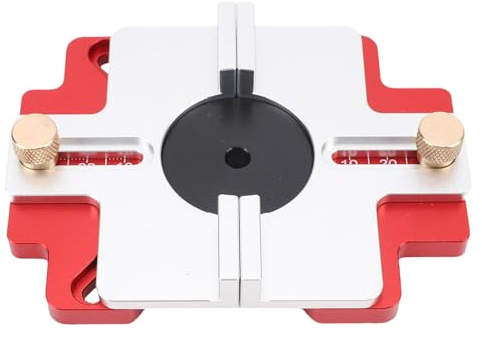Ejoyous Wood Router Slotting Locator, Aluminum Alloy Construction, Adjustable Cutting Depth, Perfect for Beveling and Grooving in Woodworking Projects
