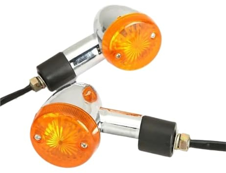 Blinker for Kawasaki Vulcan VN 500 750 800 900 1500 1600 1700 2000 Motorrad (2/4 Stück)(2 PCS Amber)