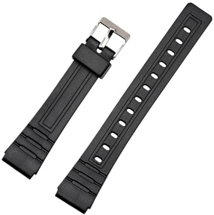 Kompatibel mit Casio MQ-24 MQ-27 MQ-76 Mq24 MW-59 MW-240 Sportuhrenarmband, 16 mm, TPU, wasserdicht, Uhrenarmband(Type C)