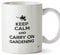 Hippowarehouse Keep Calm and Carry on Gardening Printed Mug Cup Ceramic 10oz