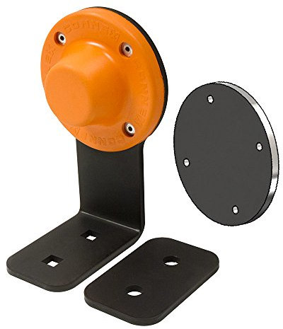MAG-MATE D3X1BKT Magnetic Door Holder/Stop with Bracket 27 lb. Hold, 2.75 Height, 3.5 width, 3.5 Length, Black