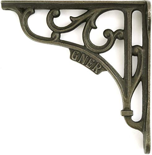 SUPPLIED BY HARDWARE FOR YOU 1 x Paire Gner 15,2 cm Support Mural en Fonte