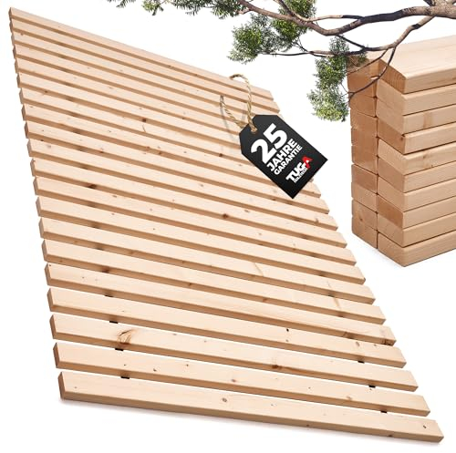 TUGA - Holztech Rollrost Lattenrost 80 x 200 cm 29mm 500kg stabilster Bettrost Rolllattenrost