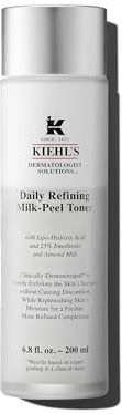 KIEHL'S Daily Refining Milk-Peel Toner, 200 ml, sanfter, leicht exfolierender Toner mit Lipo-Hydroxyl-Säure zur Verfeinerung und Regeneration der Haut, Gesichtswasser, auch für empfindliche Haut