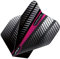 RED DRAGON Hardcore Radical Pink Flash Dart Flights - 4 Sets Per Pack (12 Dart Flights in total)