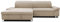 DOMO. collection Ecksofa Mika, Sofa in L-Form, Eckcouch, Polsterecke 260 x 178 x 80 cm (BxTxH), beige