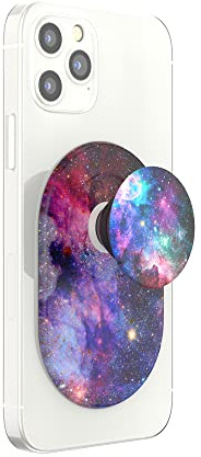 PopSockets: PopGrip for MagSafe - Expanding Phone Stand and Grip with a Swappable Top for Smartphones and Cases - Blue Nebula