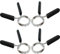 THETAG Pince Haltere, 4 Pcs 28mm Pinces à Ressort pour Haltères, Colliers à Pince à Ressort, Pince à Ressort Musculation pour Gym
