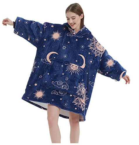 FELOVE Übergroße Hoodie Sweatshirt, Original Decke Sweatshirt, super weiche gemütliche warme komfortable Riesen-Hoodie, Geeignet Kapuzenpullover für Erwachsene, Männer, Frauen, Jugendliche