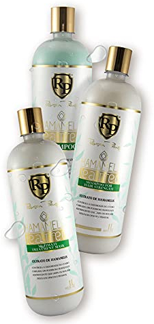 Kit Robson Peluquero Hamamelis Home Care Tea Tree Shampoo RP Shampoo For Hair Strength RP Treatment Mask 3x1L/35.2 fl.oz