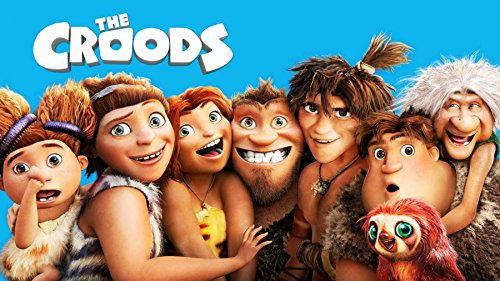 Tortendekoration mit Film Animation (I Croods)