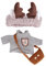 Ente Plüschtier Kleidung Gelbe Ente Kuscheltier Niedlich Plüsch Weich 3 Stück Set Plüsch Ente Kleidung Kleidung DIY Spiel Cartoon Waschbar Geruchsneutral Keine Fade Plüsch Ente Kleidung