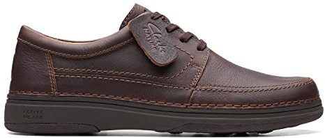 Clarks Herren Schnürschuhe Nature 5 Dunkelbraun 44