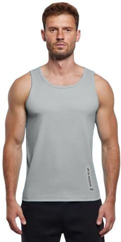 Banana Boat Herren-Tanktop mit LSF 50+, wasserdicht, UV-Schutz, winddicht, atmungsaktiv, Hellgrau, L