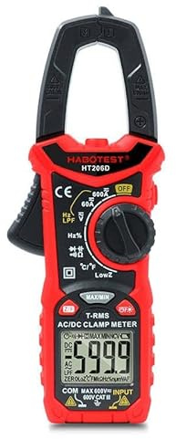 Habotest HT206D True RMS Digitales Zangenmessgerät, NCV, LPF