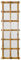 MIRROROUTLET The Trellis - Outside Scandinavian Redwood Garden Wall Fence Mirror 71 X 23 (179.5CM X 59.5CM) Mirror Glass with Wood Trellis Outer. Exclusive, Brown
