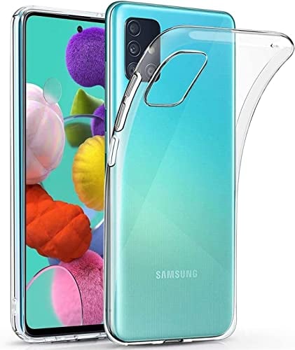Oprimio Kristallklar Hülle für Samsung A51 [Silikon Hülle] [%100 Durchsichtig] [Deutsche Material] [Ultra Dünn] Klar Handyhülle für Samsung Galaxy A51