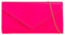 A2ZUKFASHION Pochette da donna in vernice tinta unita, borsa da sposa da donna, borsa a tracolla per feste e balli, Fucsia fluo