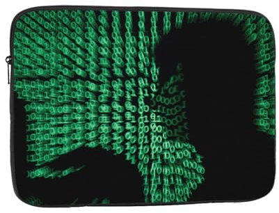 Hacker Attack Laptop-Hülle, modisch, leicht, Notebooktasche, Computertasche, stoßfest, Aktentasche, Tragetasche für Damen und Herren, 33 cm (13 Zoll)
