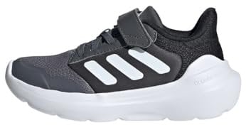 adidas TENSAUR Run 3.0 Shoes Children, Scarpe da Corsa, Grey Four/Cloud White/Core Black, 28 EU