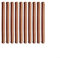 Zoegneer 10 corredores de cajones, guías de plástico para cajones o armarios extraíbles, corredores de dibujo de repuesto para cocina, dormitorio, rieles de armario (marrón, 298 mm)
