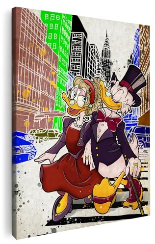 Artmazing | Dagobert Gitta Bild bunt | S-Art Bilder | Dagobert Gitta Bilder Modern | Coole Wandbilder Wohnzimmer | Wandbild Dagobert Gitta Deko XXL | Bild Leinwand XXL | Dagobert Gitta Bilder Wand