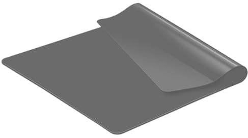 KitchenRaku Extra Large Silicone Mat for Kitchen Worktop Protector, Thickened Nonstick Heat Resistant Countertop Mat, Nonskid Placemat, Craft Mat, Table Mat (Grey, 15.7x23.6)
