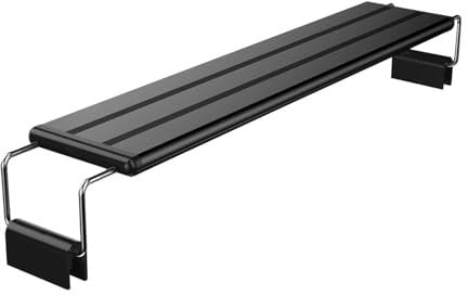 BigTron Led Aquarium Light for Plants-Full Spectrum Fish Tank Light with 6W Adjustable Brightness, Extendable Brackets, White Red Green Blue LEDs for Fish Tank (30-40cm)