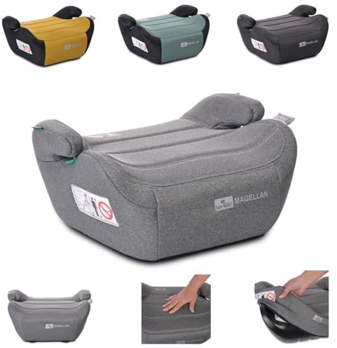 Lorelli asiento elevador infantil i-Size Magellan (125-150cm) funda lavable, color:gris