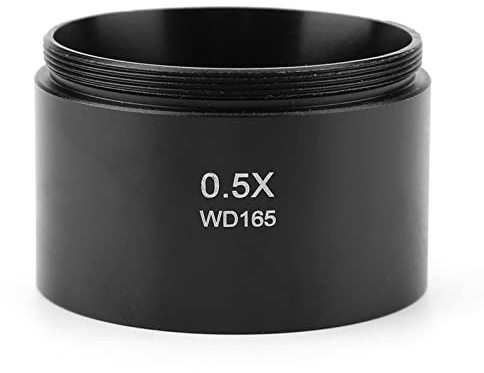 0.5X Auxiliary Stereo Microscope Lens 48mm Mount for Industrial Inspection Electronic Repair Jewelry Analysis