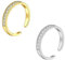 Sarini Sterling Silber vergoldet Zehenring Set, damit Ihre Füße präzise und beweglich sind, Sie können zwischen einem Silber und einem Gold wählen