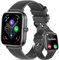 Fitonme Smartwatch Damen Herren mit Telefonfunktion, 1.83 Zoll HD-Display Smart Watch mit Herzfrequenz SpO2 Schlafmonitor, 100+ Sportmodi IP68 Wasserdicht Fitnessuhr für Android iOS Schwarz