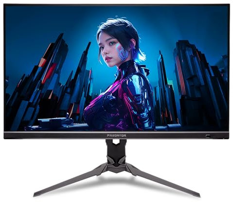 Acer Predator XB273KV3bmiiprfx 27 inch Gaming Monitor - IPS Panel, 3840 x 2160, 160Hz, FreeSync Premium, 1ms, 400 nits, VESA DisplayHDR 400, 95% DCI-P3, DP 1.4, HDMI 2.1, Audio Out, 2x 2W Speakers