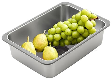 Fregadero de cocina, Fregadero de cocina pequeño - Fregadero para de un tazón para exteriores de acero inoxidable | de lavandería, fregadero de cocina portátil de granja para ba