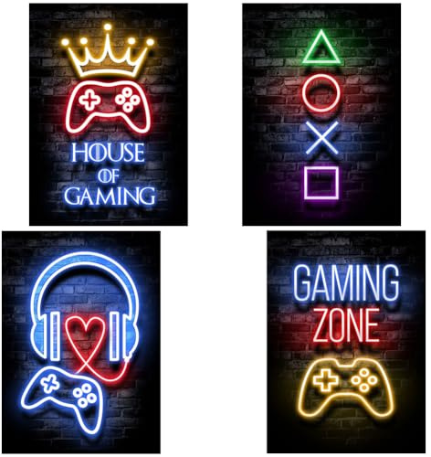 MEZHEN Poster Controller Bilder Wanted Poster Videospiel Poster Vintage Poster Mural Decor Kinderzimmer Schlafzimmer Deko Wall Decor Posters Jungen Geschenke 21×30 cm