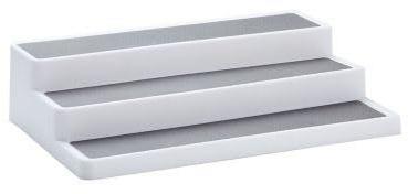 Lakeland 3-Tier Expandable Shelf with Non Slip Surface Extends from 37.5 to 65.5cm Wide Perfect for Tins