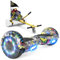 GeekMe Hoverboards con sedile, Hoverboards Hoverkart,Hoverboards Go-Kart con altoparlante Bluetooth, luci a LED, regalo per bambini e adolescenti adulti