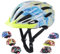 Kids Bike Helmet for Boys & Girls Ages 5-7-9-10-12-14 Adjustable Kid Cycle Helmet with Visor & Light, Lightweight & Safe for Cycling Scooters and Skating 50-57cm (Light Blue)