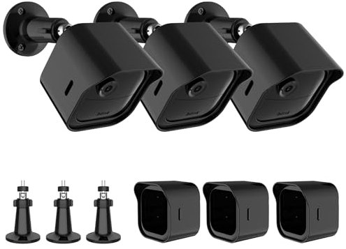 Wall Mount Compatible with Blink Outdoor Camera - Weatherproof Protective Housing for All - New Outdoor 4 (4th Gen) & (3rd Gen), 360° Adjustable Bracket for Security Camera System, 3 Pack