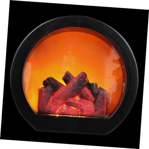 lamp Charcoal Fireplace Lights Lamp Decor Tabletop Festival Desktop Light Home Decoration Led Lanterns Adornment Household Abs Crafts