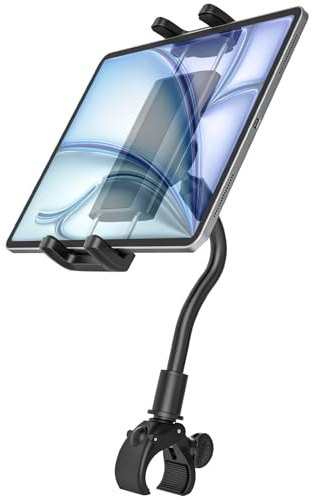 Kolasels Gooseneck Tablet Holder for Wheelchair, Bike, Spin Bike