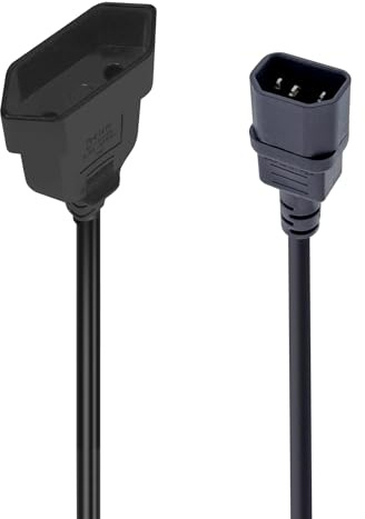 MejaRizon Kaltgerätestecker C14 auf Typ C Stromkabel 30cm, Stromkabel C14 auf CEE7/16, 2.5A 250V, IEC Stecker Geeignet für Rechenzentren, PDU-Einheiten, Kleine Server, Netzwerkgeräte und USV